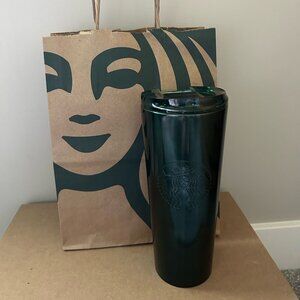 Starbucks Travel Cup Green Gradient Stainless Steel New